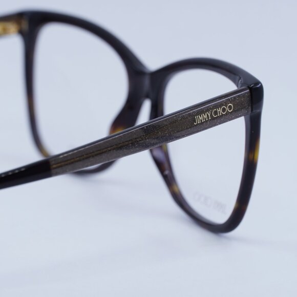 Jimmy Choo JC362 0086 00 Eyeglasses Havana 55mm Butterfly Frame main image 5